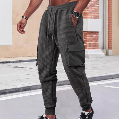 Herren Jogginghose Cargo Modern atmungsaktiv Schwarz - BerlinGlamour
