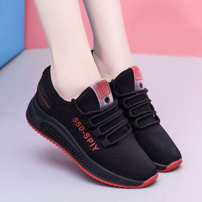 Damen Sneaker Sportlich Atmungsaktiv mit Rutschfester Sohle