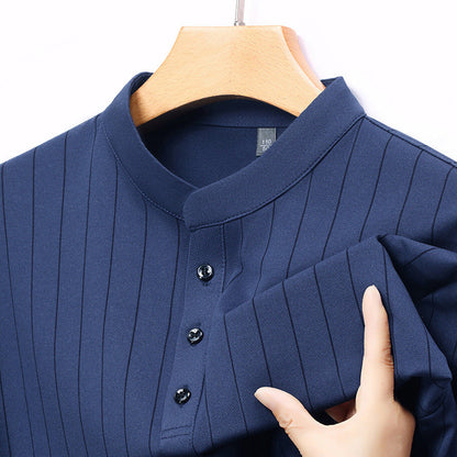 Herren Poloshirt Streifenmuster Elegantes Design Hochwertig