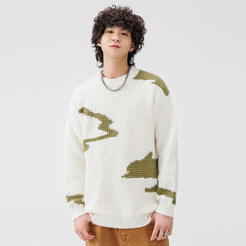 Herren Strickpullover Modern Lässig mit Muster