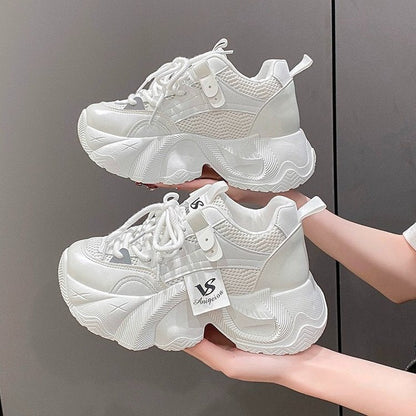 Damen Sneaker Chunky Atmungsaktiv Trendy Sport - BerlinGlamour