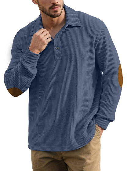 Herren Pullover Klassisch Button Down Modern