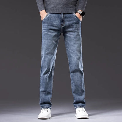 Herren Jeans Slim Fit Bequem Robust Modern