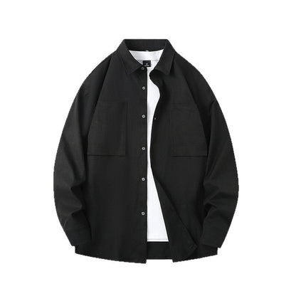 Herren Overshirt Lässig mit Brusttasche Casual