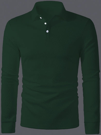 Herren Polohemd Langarm Slim Fit Berlin Style