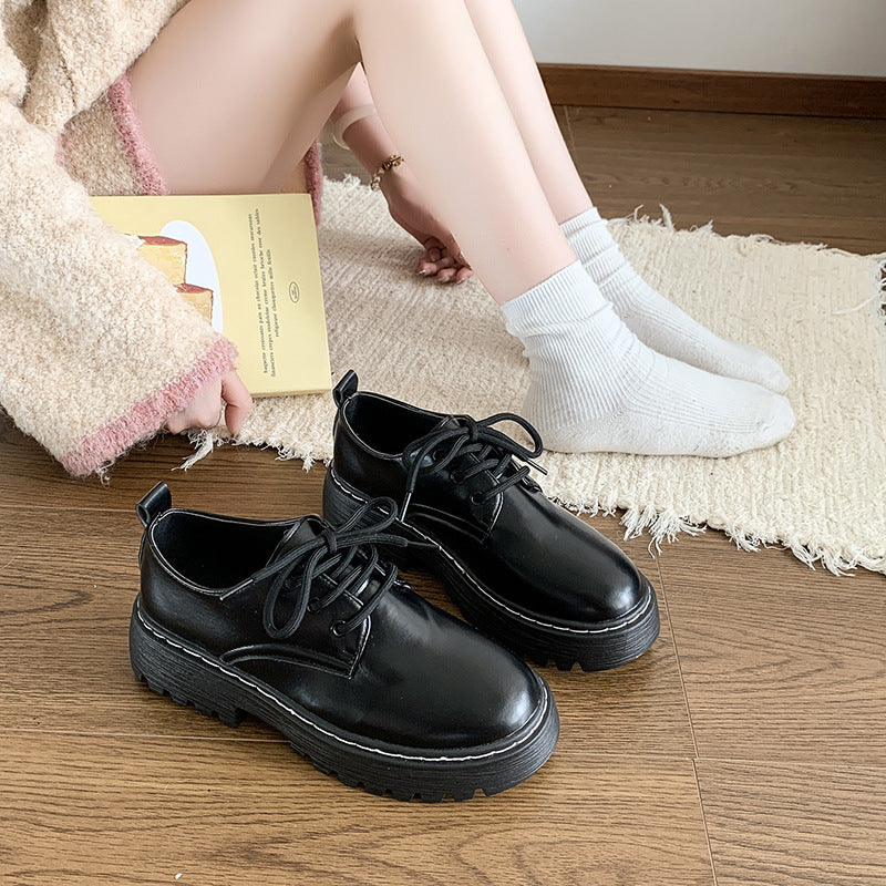 Damen Schnürschuhe Chunky Stil Hochzeitsschuhe Modisch