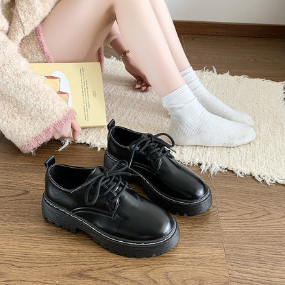Damen Schnürschuhe Chunky Stil Hochzeitsschuhe Modisch