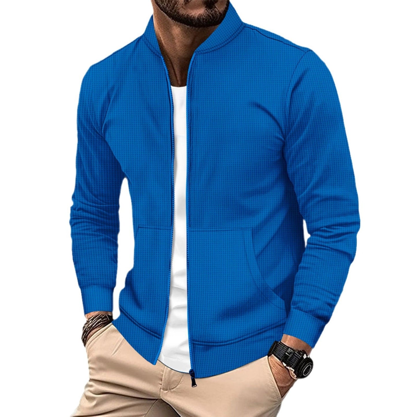 Herren Sportjacke Reißverschluss Praktisch Freizeit
