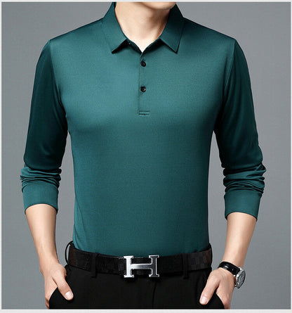 Herren Langarm Poloshirt atmungsaktiv Feuchtigkeitsregulierend