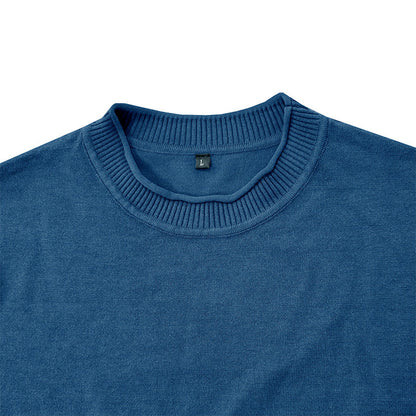 Herren Pullover Rundhals aus Baumwolle Weich Bequem