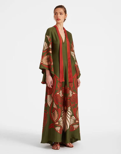 Viertelarmkleid mit Druck Damen Geschenk Berlin