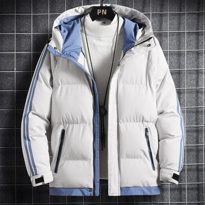 Herren Daunenjacke Sportlich Warm mit Hochkragen