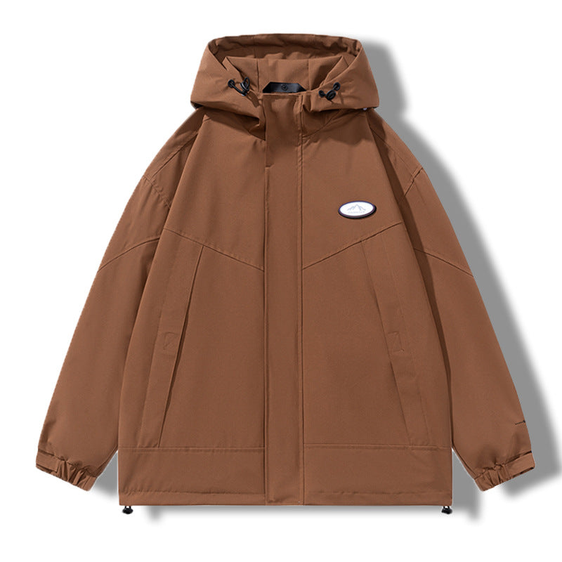 Herren Wetterjacke mit verstellbarer Kapuze Wasserabweisend