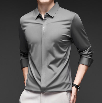 Herren Langarmhemd Modern Feuchtigkeitsregulierend