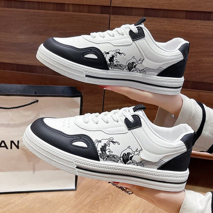 Damen Sneaker Atmungsaktiv Rutschfest Weiß