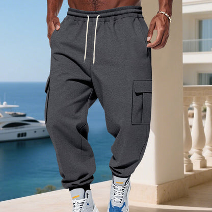 Herren Jogginghose Modisch Elastisch Mit Seitentaschen