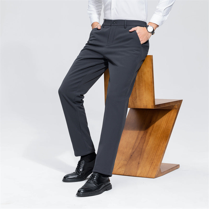 Herren Hosen Elastischer Bund Business Schnitt Modern