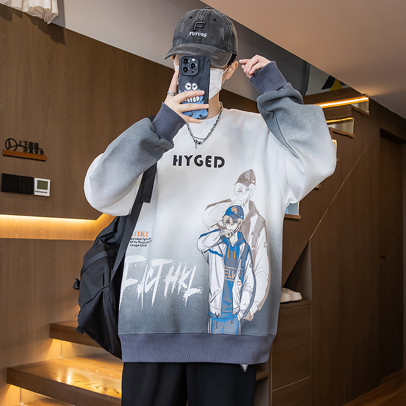 Unisex Sweatshirt Oversized Grafikdruck Berlin Style