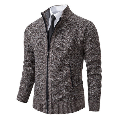 Herren Strickjacke Elegante Reißverschluss Modern