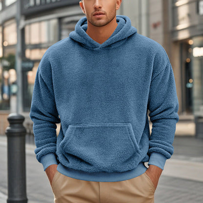 Großer Fleece-Hoodie Herren Übergroß Kängurutasche