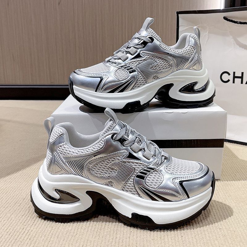 Damen Sneaker atmungsaktiv Mesh Sportschuhe Komfort