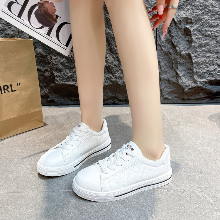 Damen Sneaker Atmungsaktiv Rutschfest Weiß