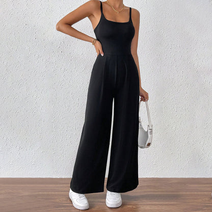 Damen Jumpsuit Elegante Spaghettiträger Leicht und Bequem - BerlinGlamour