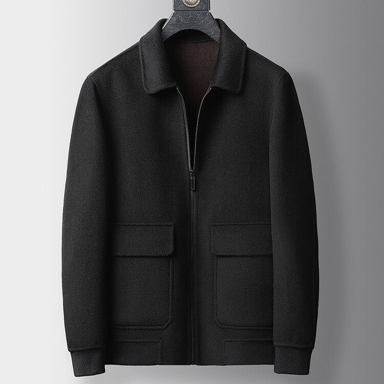 Herrenjacke Stilvolle Lederjacke Mit Taschen Modern