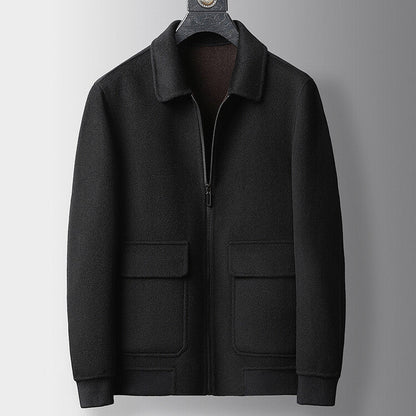 Herrenjacke Stilvolle Lederjacke Mit Taschen Modern