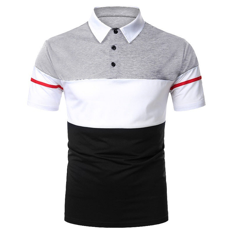 Herren Poloshirt Modern Streifenfashion Slimfit