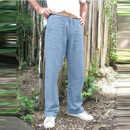Herren Freizeithose Bequem mit Kordelzug und großen Taschen
