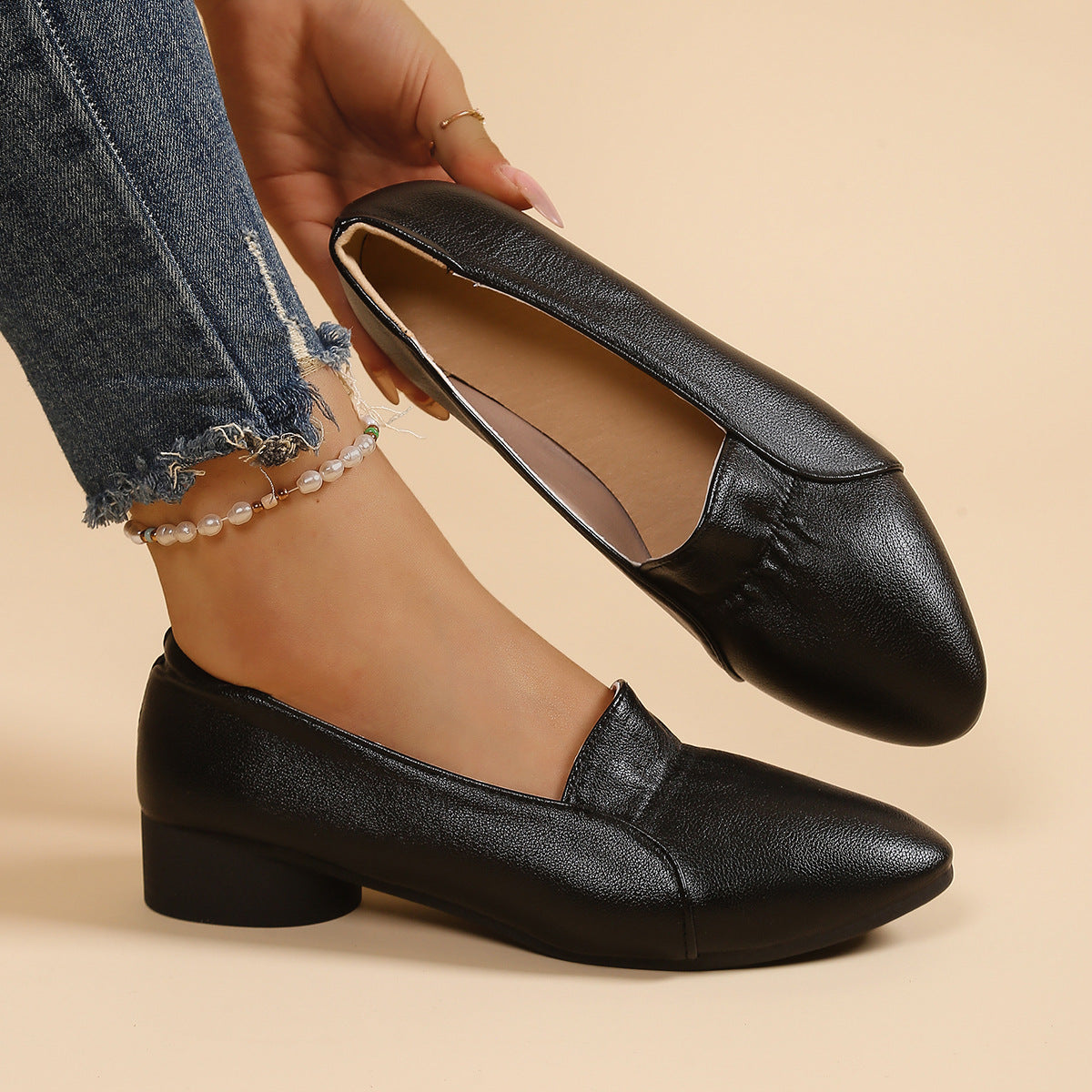Damen Mokassins Weich Bequem Elegant