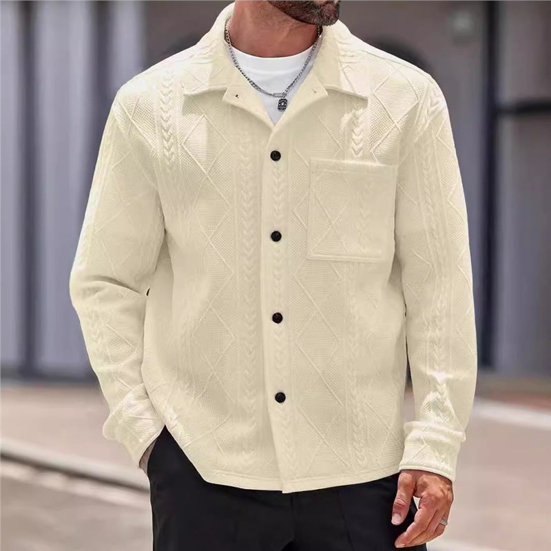 Herren Freizeitjacke Strukturiert Stadtstyle