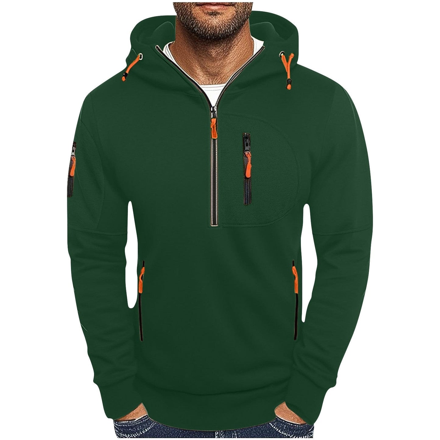 Herren Kapuzenjacke Wasserabweisend Funktionsjacke Modern