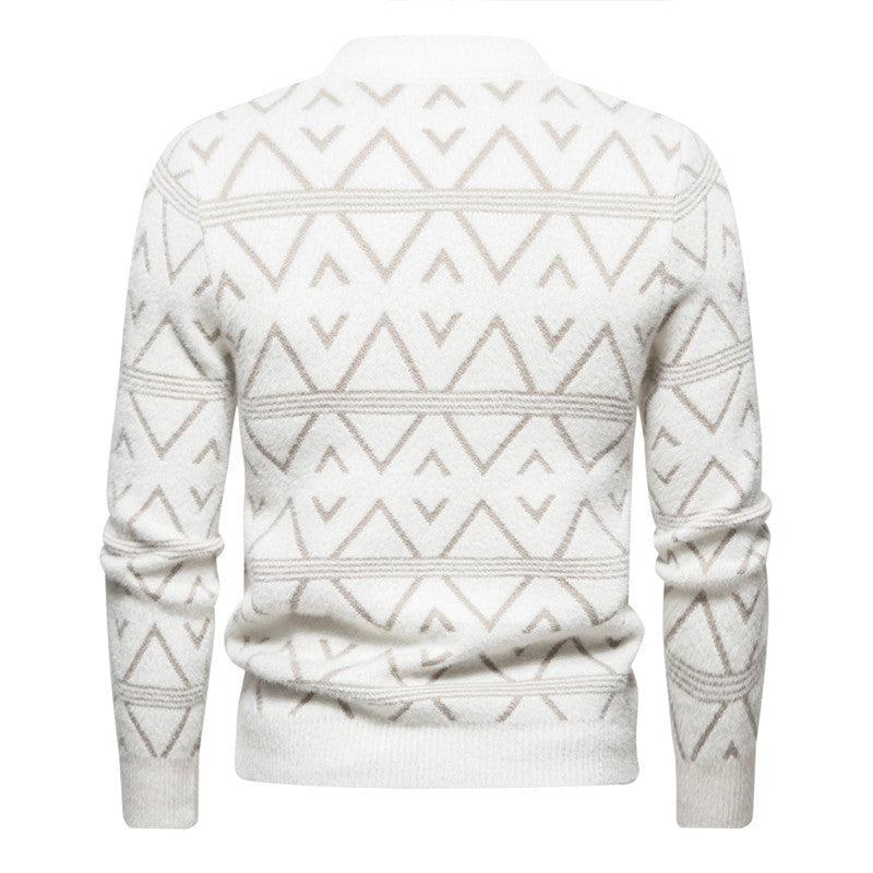 Herren Rollkragenpullover Modern Strukturstoff Trendy