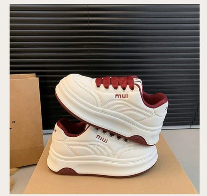 Damen Sneaker Plateau Schuhe Komfortabel Sportlich