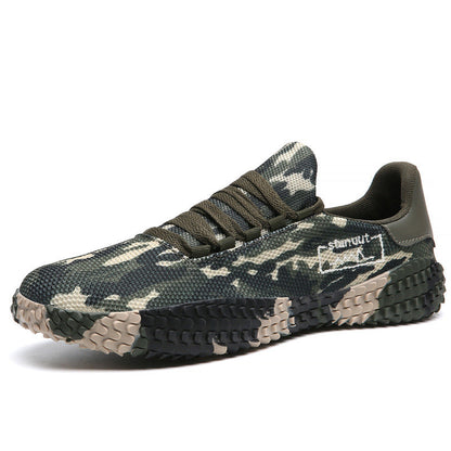 Damen Sneaker Sportlich Camouflage Laufschuhe Rutschfest