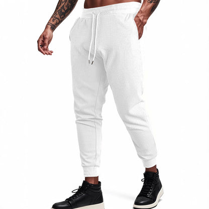 Sportliche Herren Jogginghose Mit Waffelstruktur Bequem