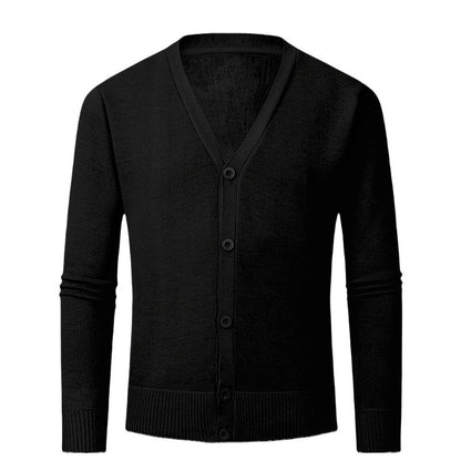 Herren Strickjacke V-Ausschnitt Modern Knopflos Elegante