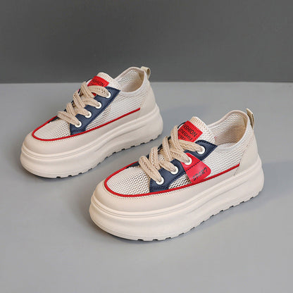Damen Sneaker Sportlich Plateau Schuhe Komfortabel