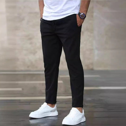 Herren Chino-Hose Elastisch Bequem Slim Fit - BerlinGlamour