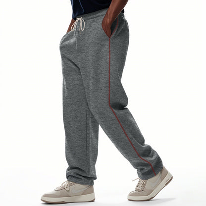 Herren Sportyhose Freizeithose Mit Kontrastnähten Kordelzug