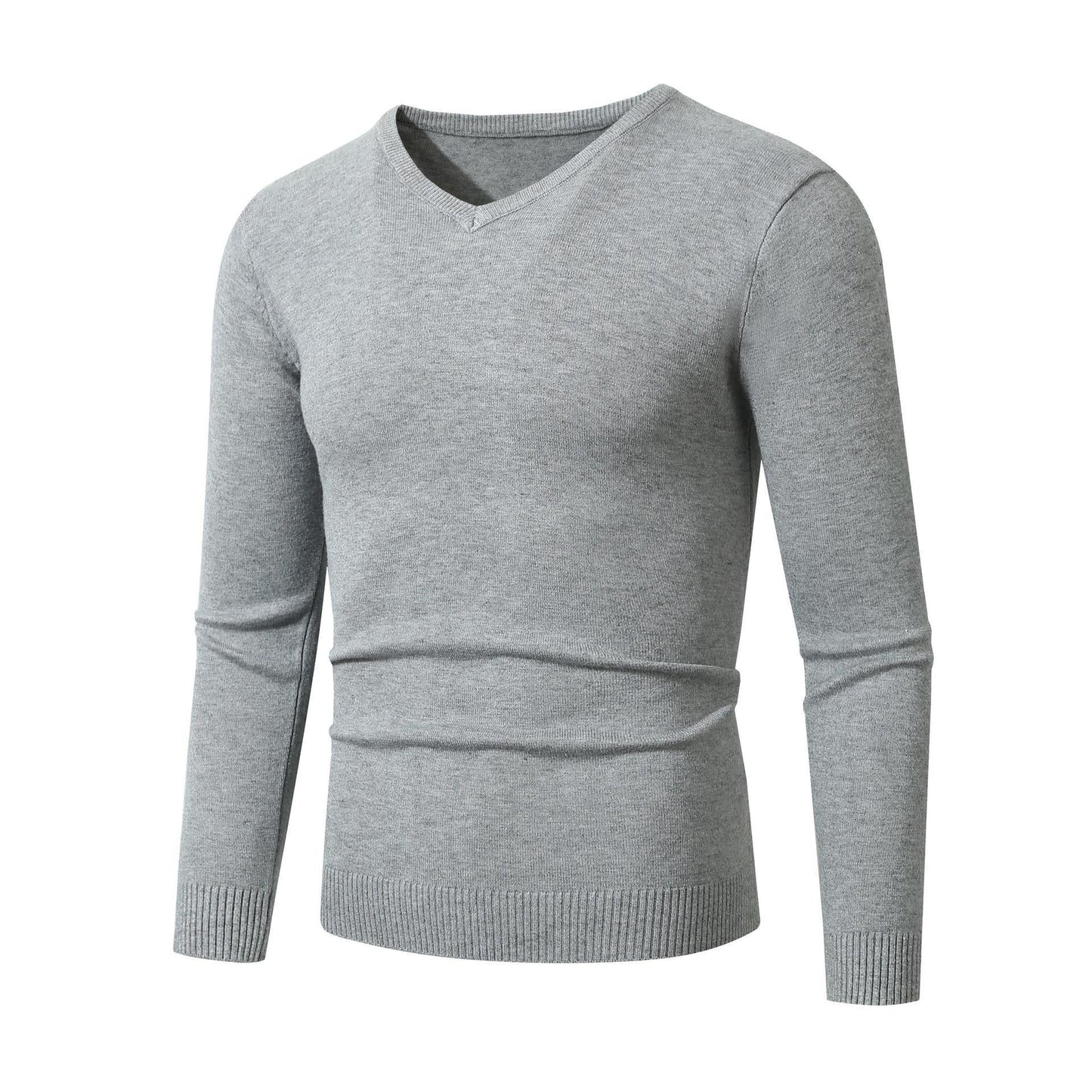 Herren Pullover V-Ausschnitt Baumwolle Hochwertig Modern