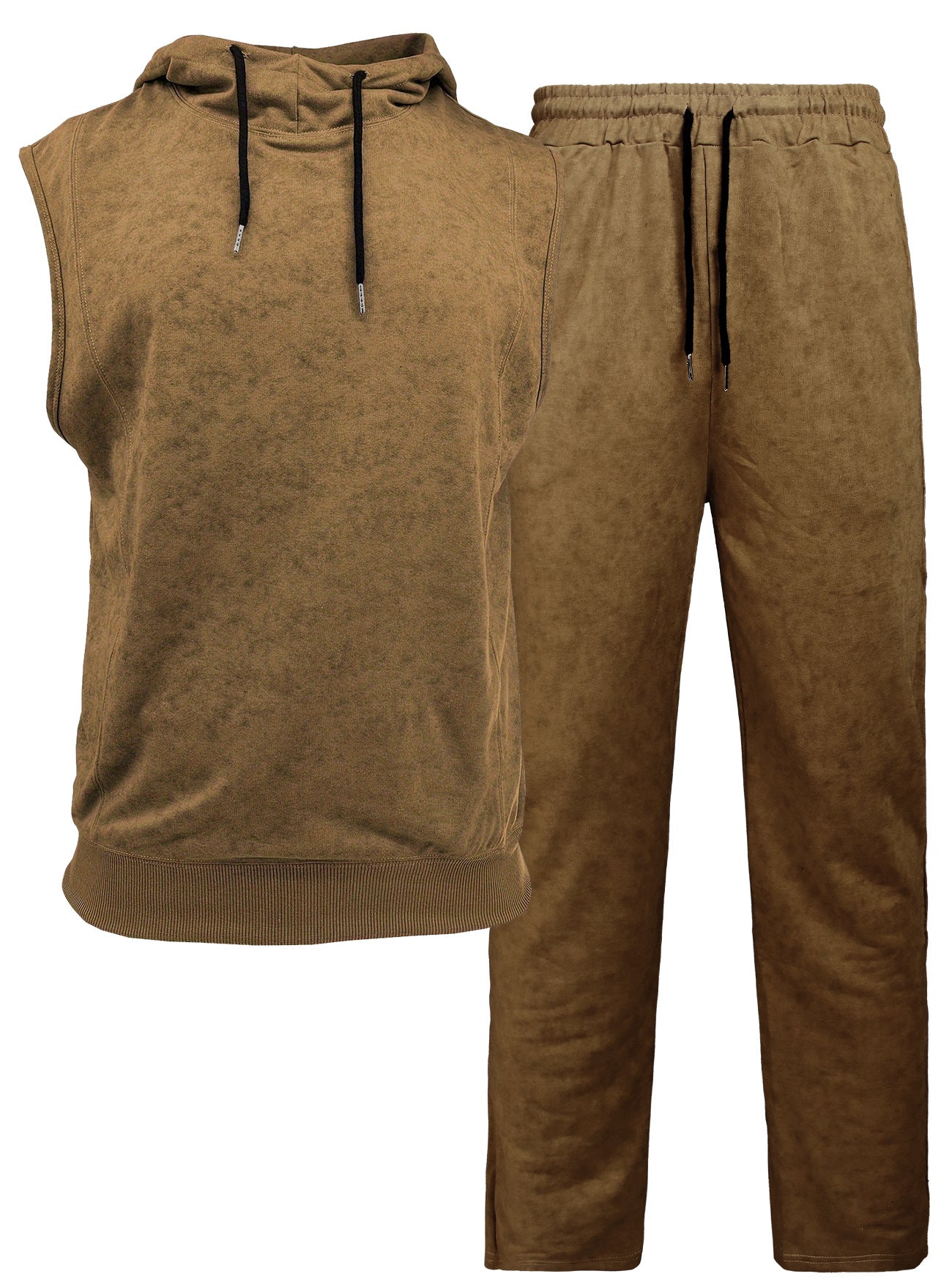 Herren Sportset Ärmellos Hoodie Jogginghose Bequem