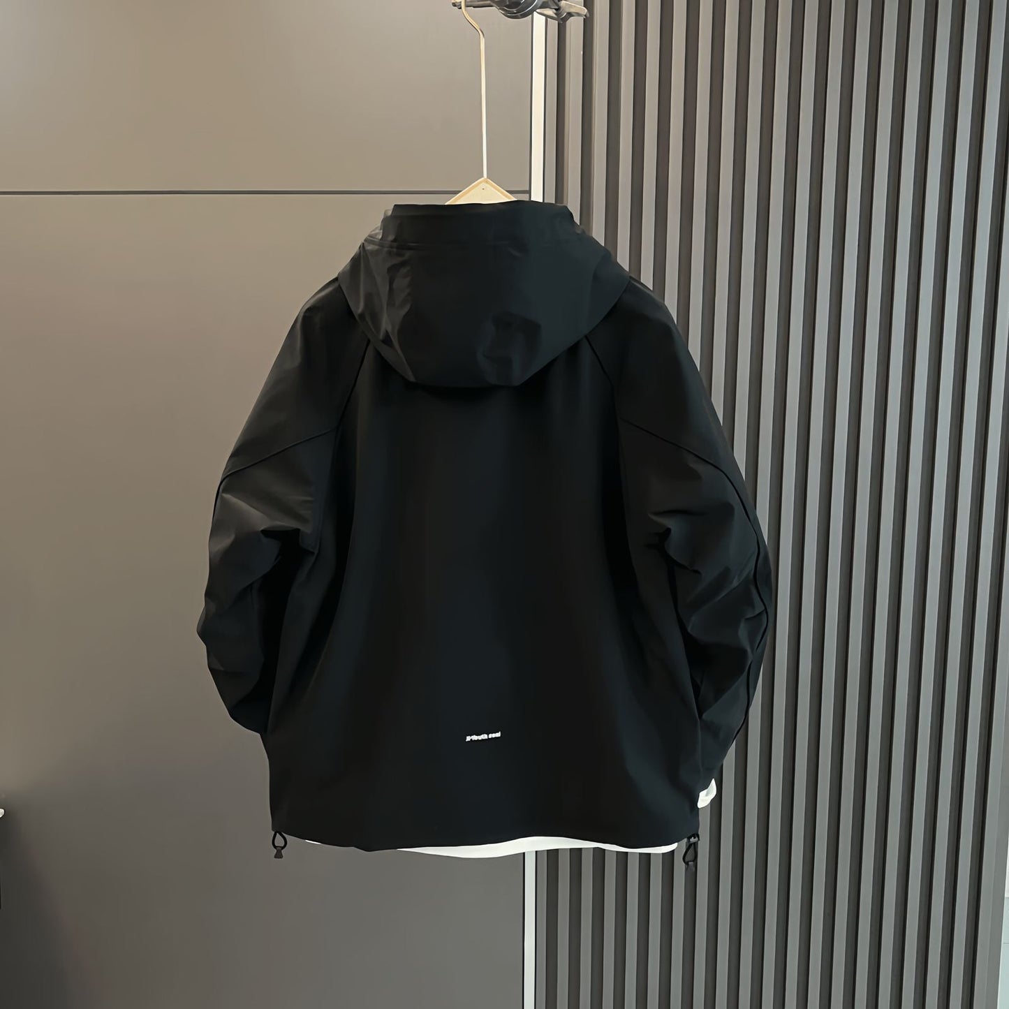 Herren Wetterjacke Verstellbare Kapuze Wasserdicht Outdoor