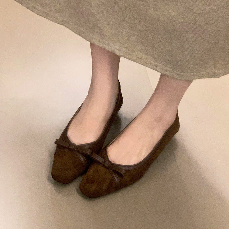 Damen Ballerinas Weich Schleife Elegante Modische