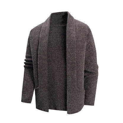 Herren Strickjacke Modern Offener Kragen Praktisch
