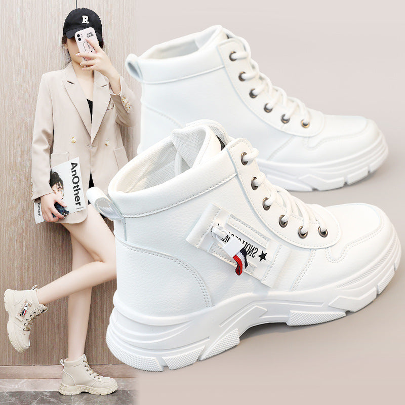 Damen Sneaker High-Top Weich und Bequem Trendy Design - BerlinGlamour