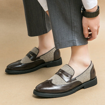 Damen Loafers Elegante Schuhe mit Struktur Obermaterial