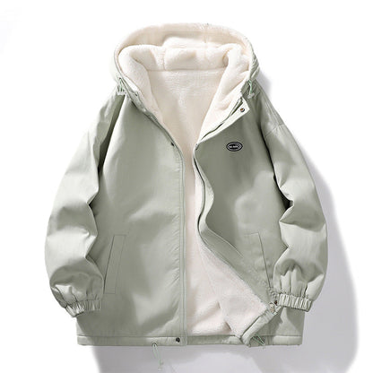 Herren Fleecejacke Warm Schützender Kragen Modern